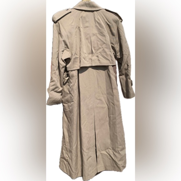 NWT vintage wool gabardine trench coat - Picture 3 of 16